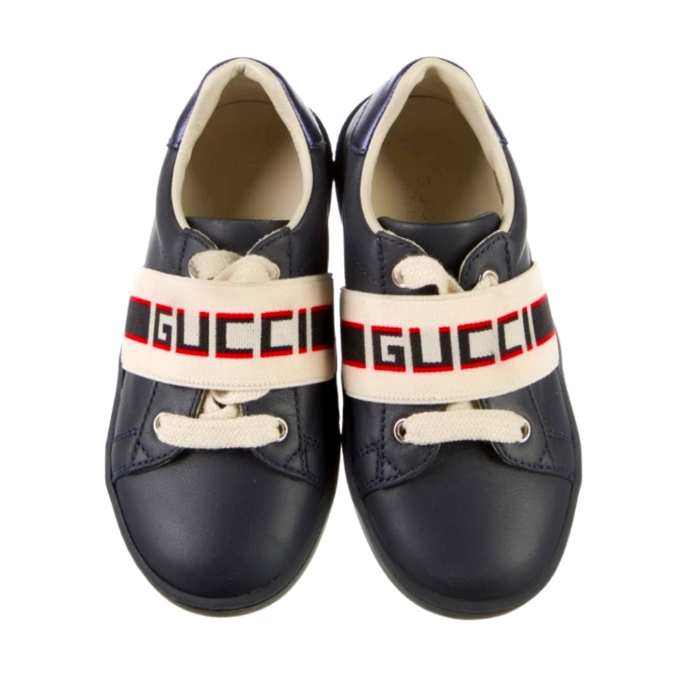 Gucci Boys Leather Low-Top Sneakers